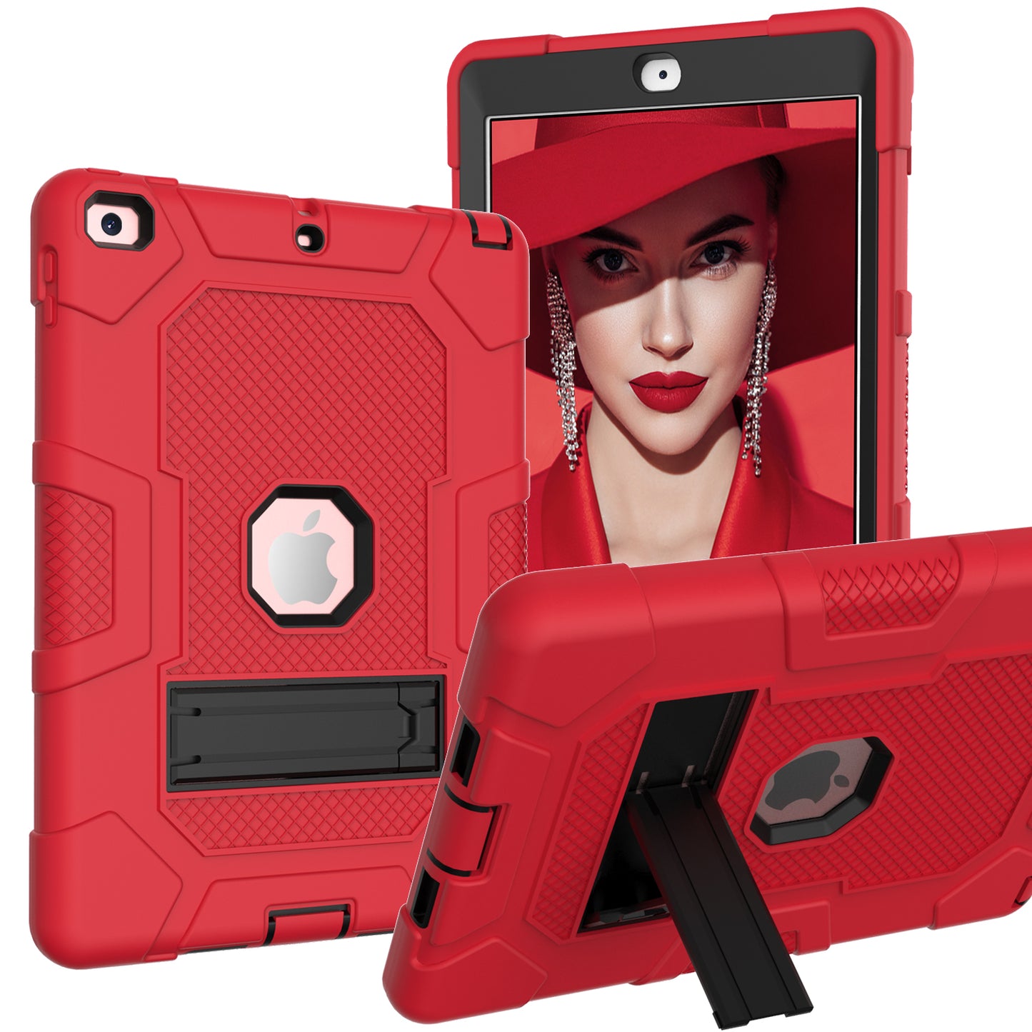 Molandi Contrasting iPad 5 Shockproof Case Stand Triple Full Protection