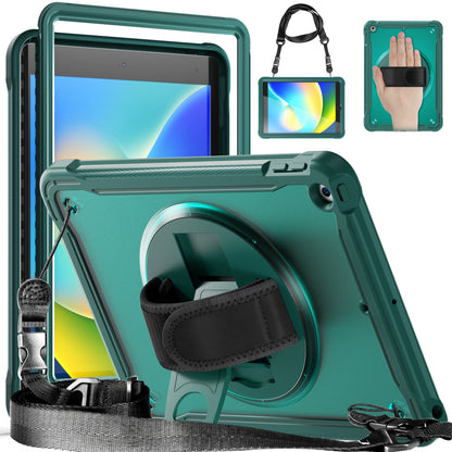Popeye iPad 8 Case Matte Frosted 360 Rotating Hand Shoulder Strap Unique