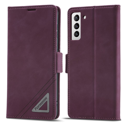 Tower Buckle Galaxy S23+ Leather Case Frosted TPU Magnetic Wallet Stand