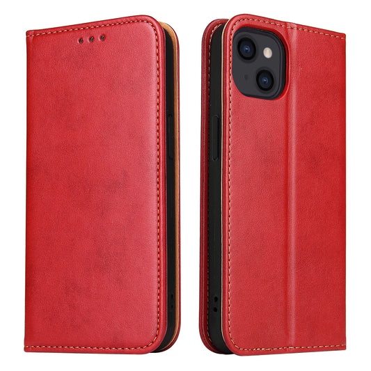 PU Leather iPhone 13 Mini Flip Case Wallet Stand Texture Deluxe