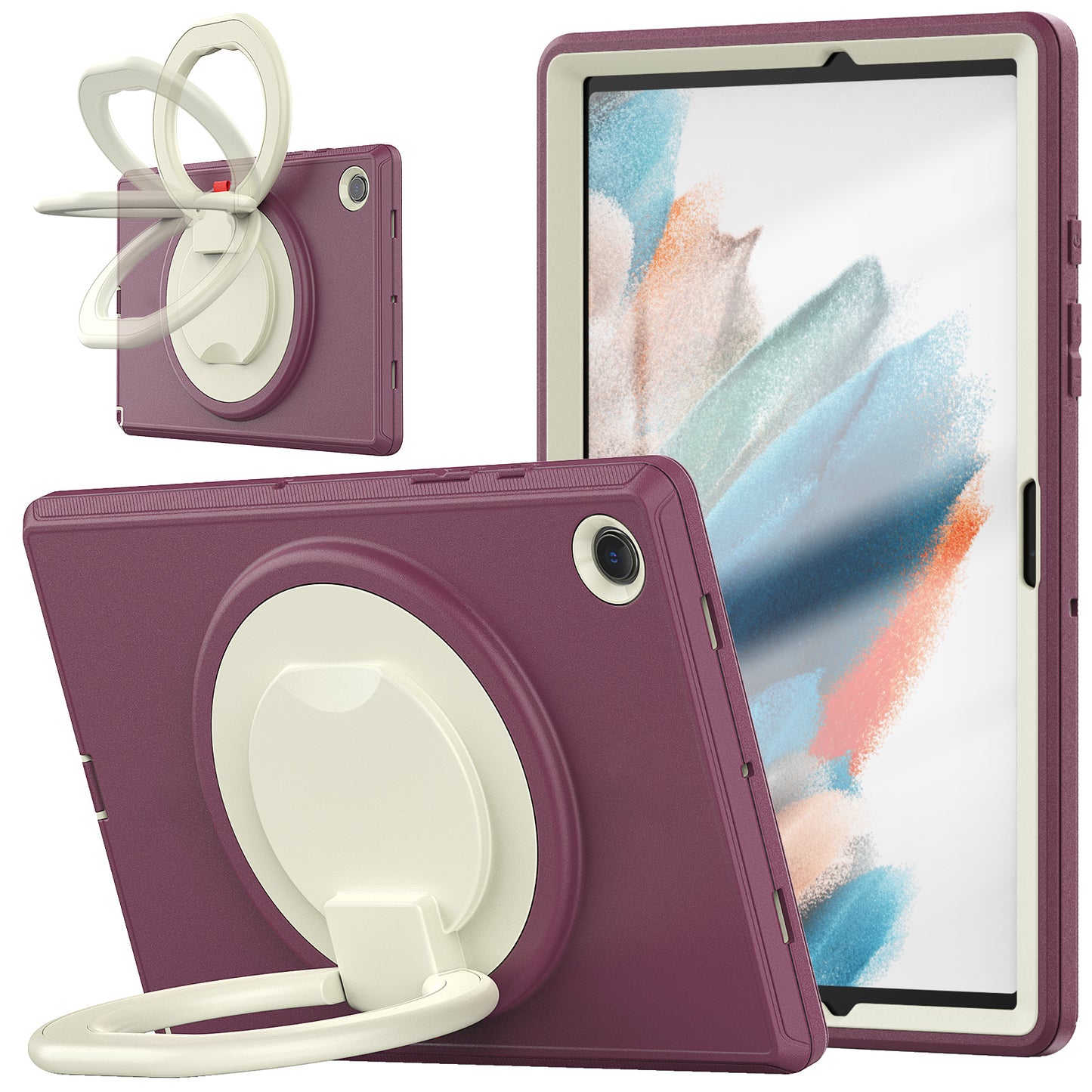 Coolinan Handle Grip Galaxy Tab A8 Shockproof Case Enhanced All-round Protection