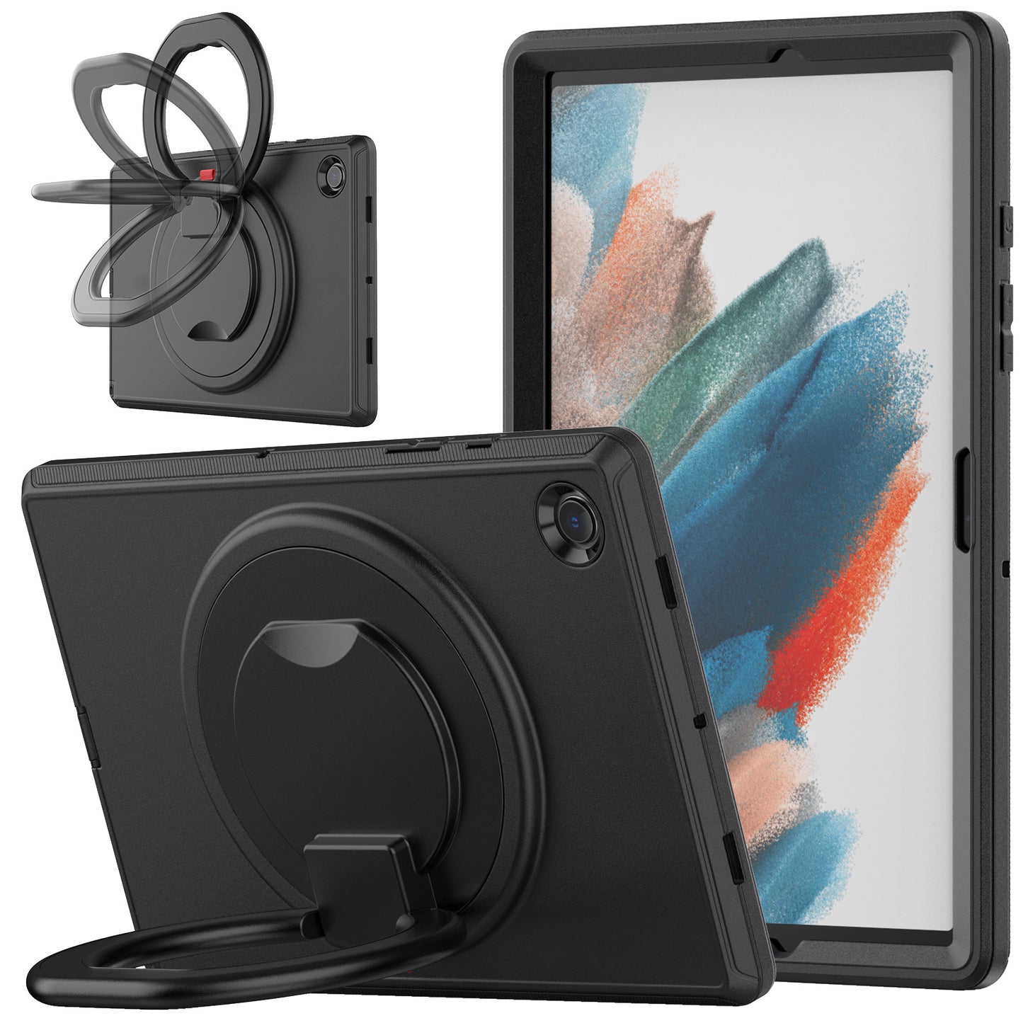 Coolinan Handle Grip Galaxy Tab A8 Shockproof Case Enhanced All-round Protection