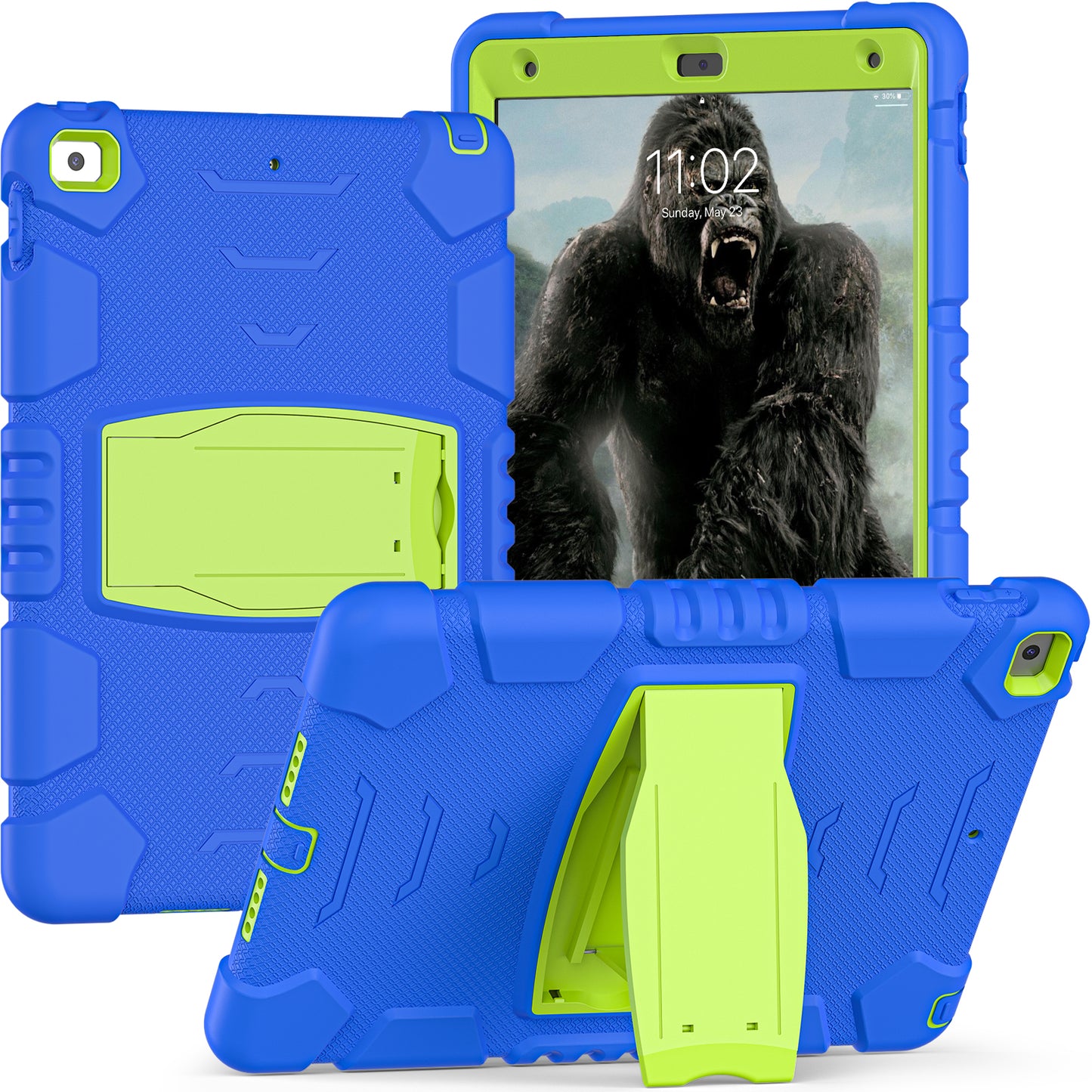 Gorilla King Kong iPad 8 Case Full Body Triple Protection Folding Stand