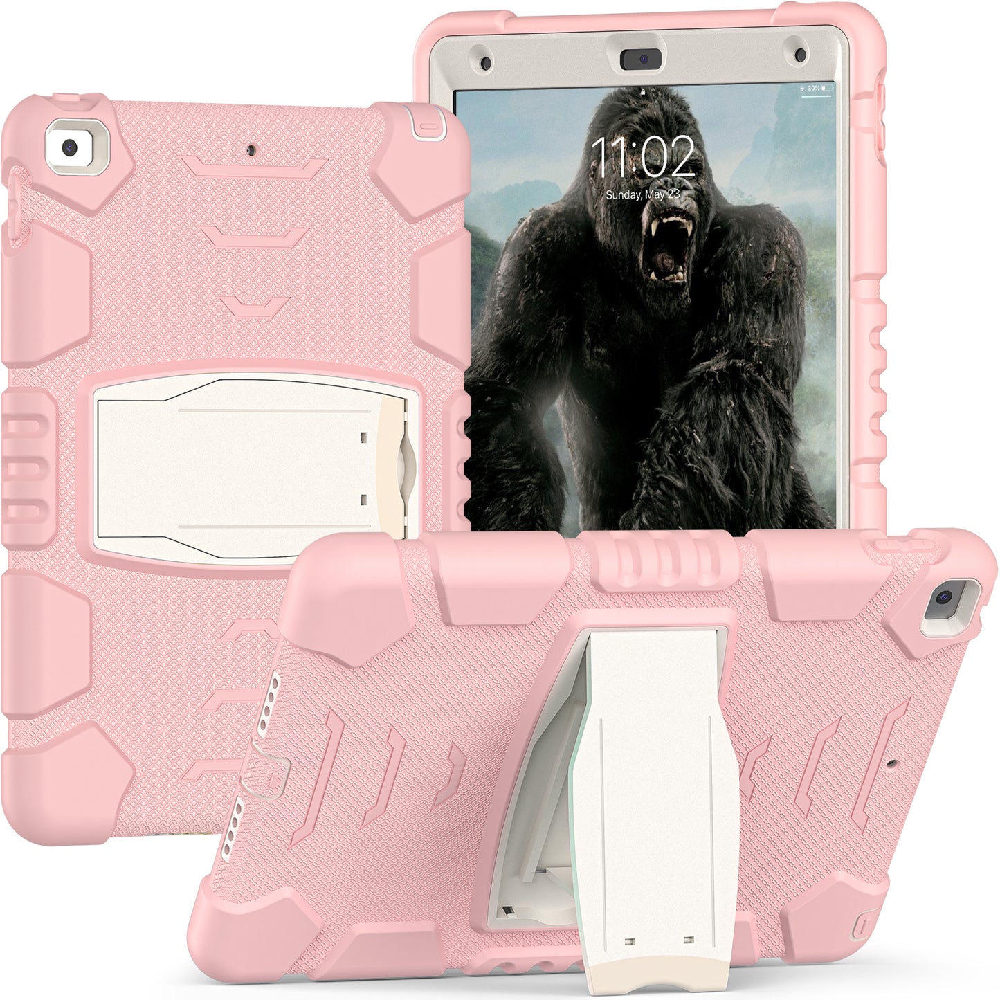 Gorilla King Kong iPad 8 Case Full Body Triple Protection Folding Stand