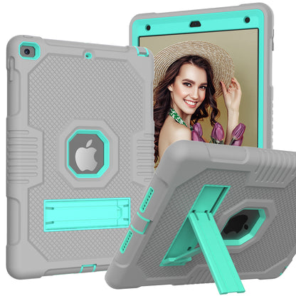 Hit Color iPad 9 Shockproof Case Combo Silicone PC Rugged Stand