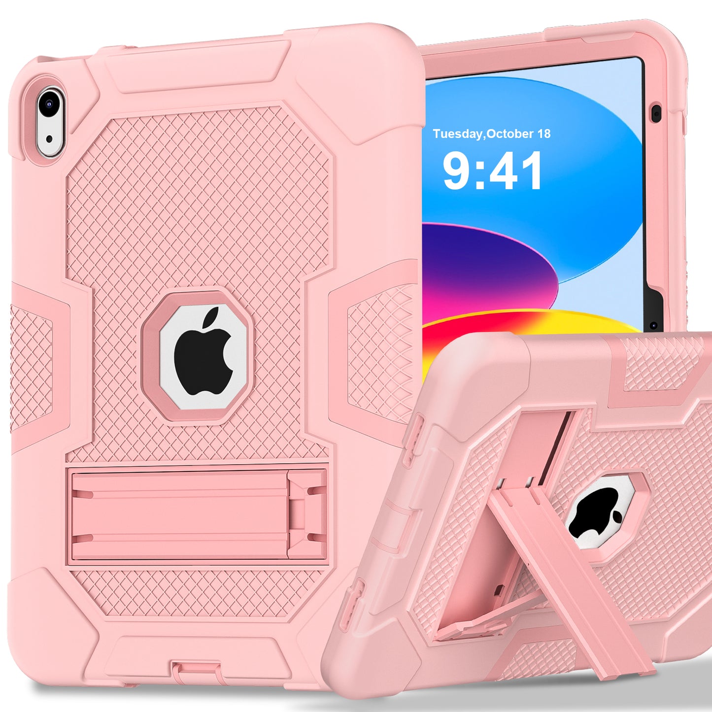 Molandi Contrasting iPad 10 Shockproof Case Stand Triple Full Protection