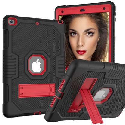 Hit Color iPad 9 Shockproof Case Combo Silicone PC Rugged Stand