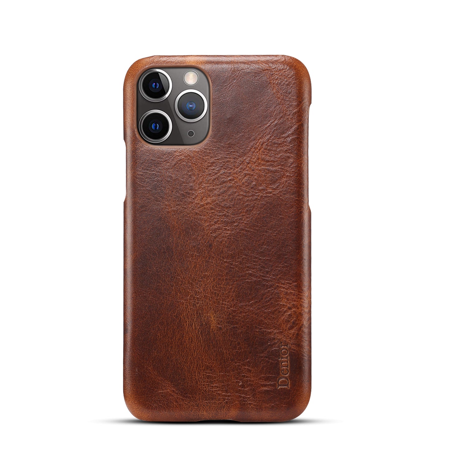 Waxed Cowhide Leather iPhone 11 Back Cover Business Man's