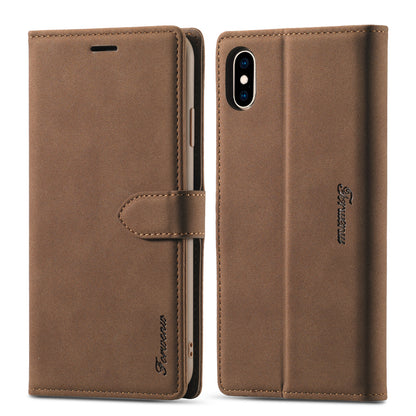 Gentry Slim iPhone Xs Max Leather Case Book Stand Wallet Buckle