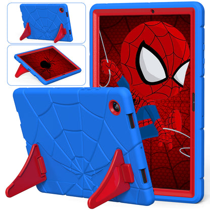 Spider Eye Galaxy Tab A8 Shockproof Case Silicone PC Case Kids Built-in Kickstand