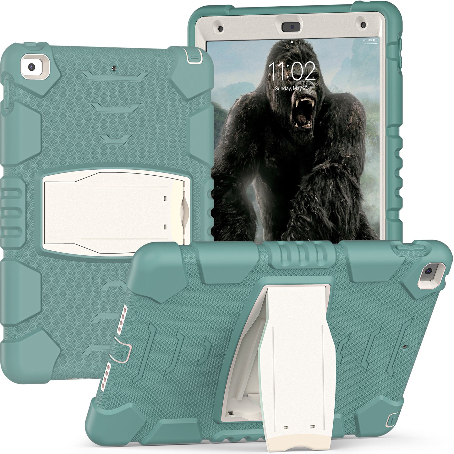 Gorilla King Kong iPad 8 Case Full Body Triple Protection Folding Stand