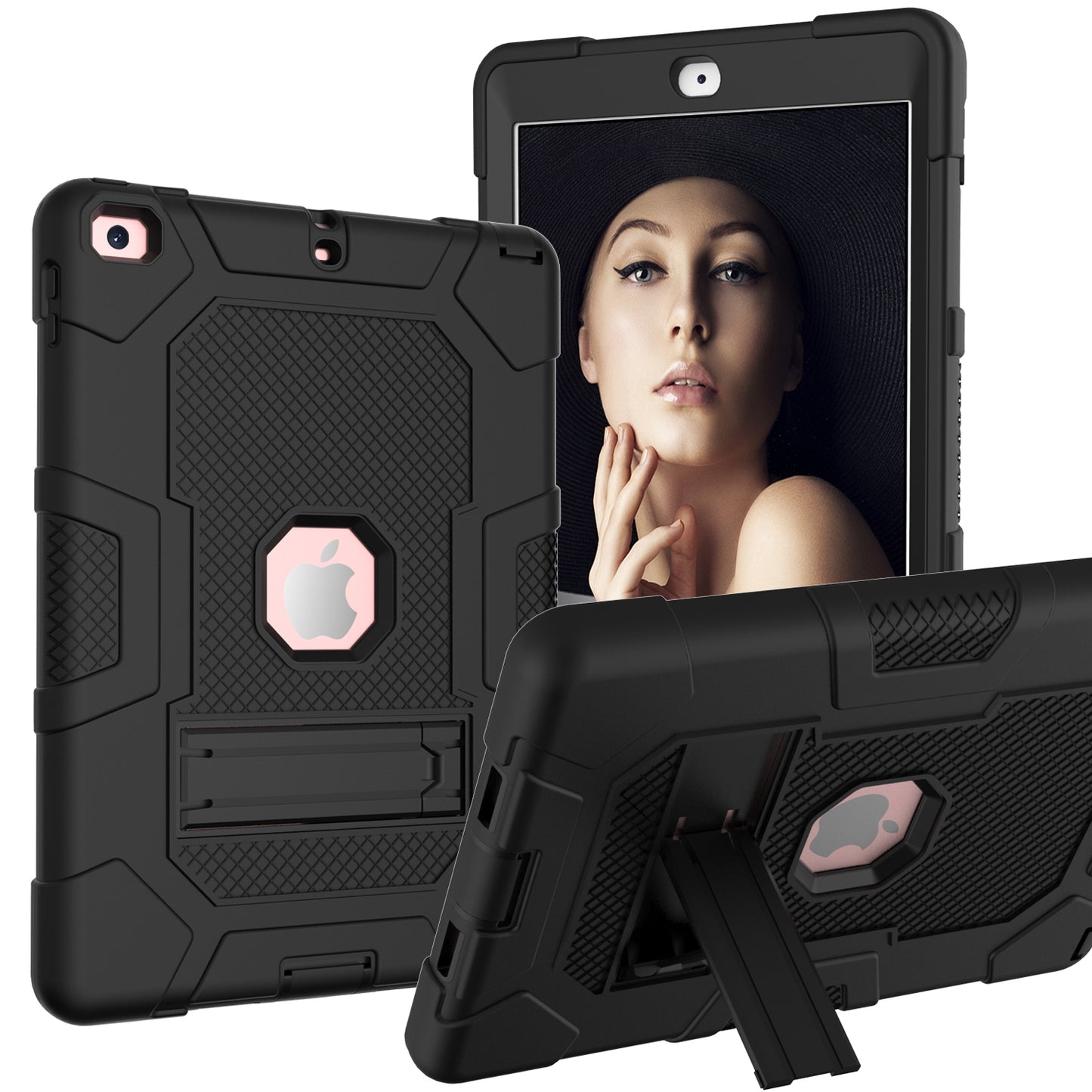 Molandi Contrasting iPad 5 Shockproof Case Stand Triple Full Protection