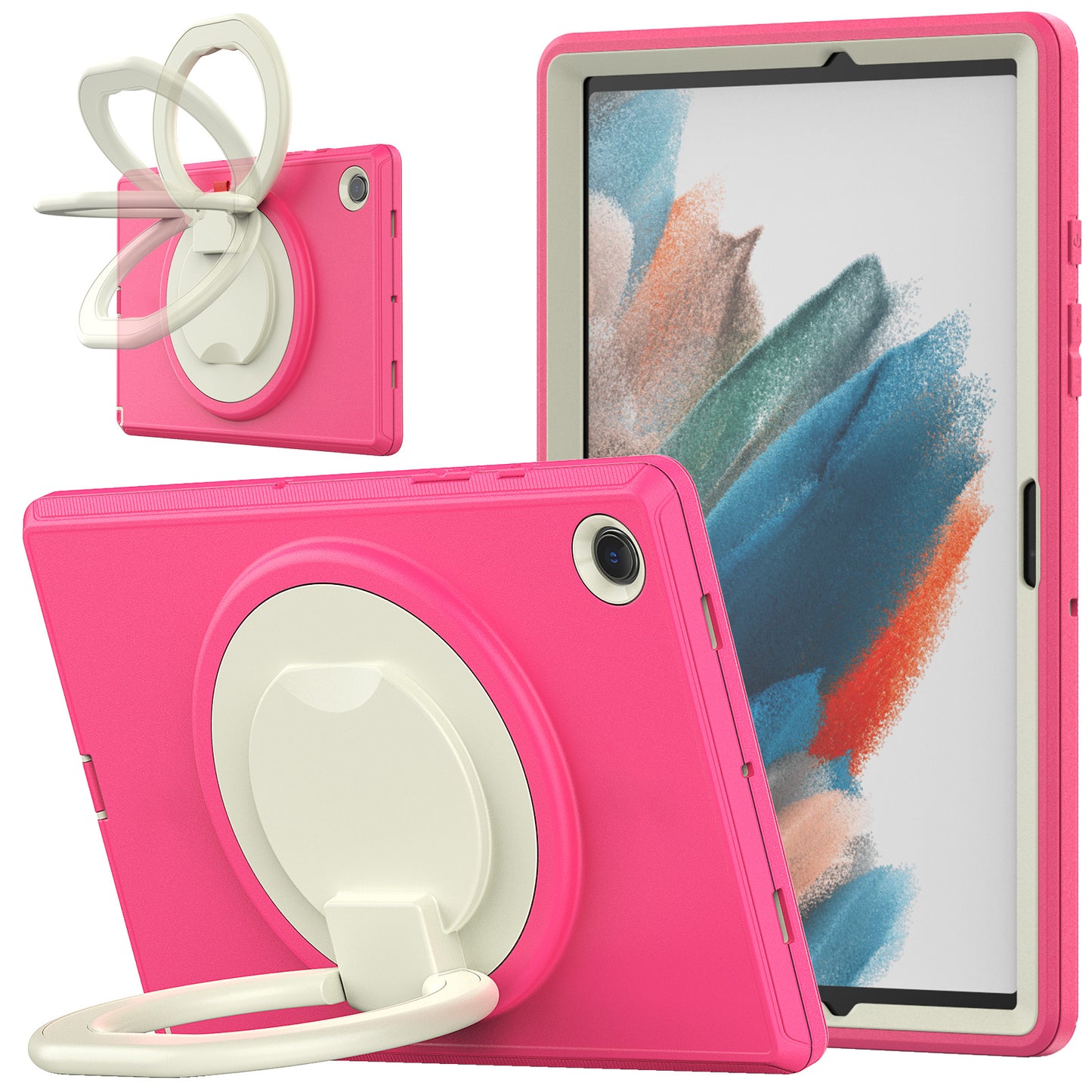 Coolinan Handle Grip Galaxy Tab A8 Shockproof Case Enhanced All-round Protection