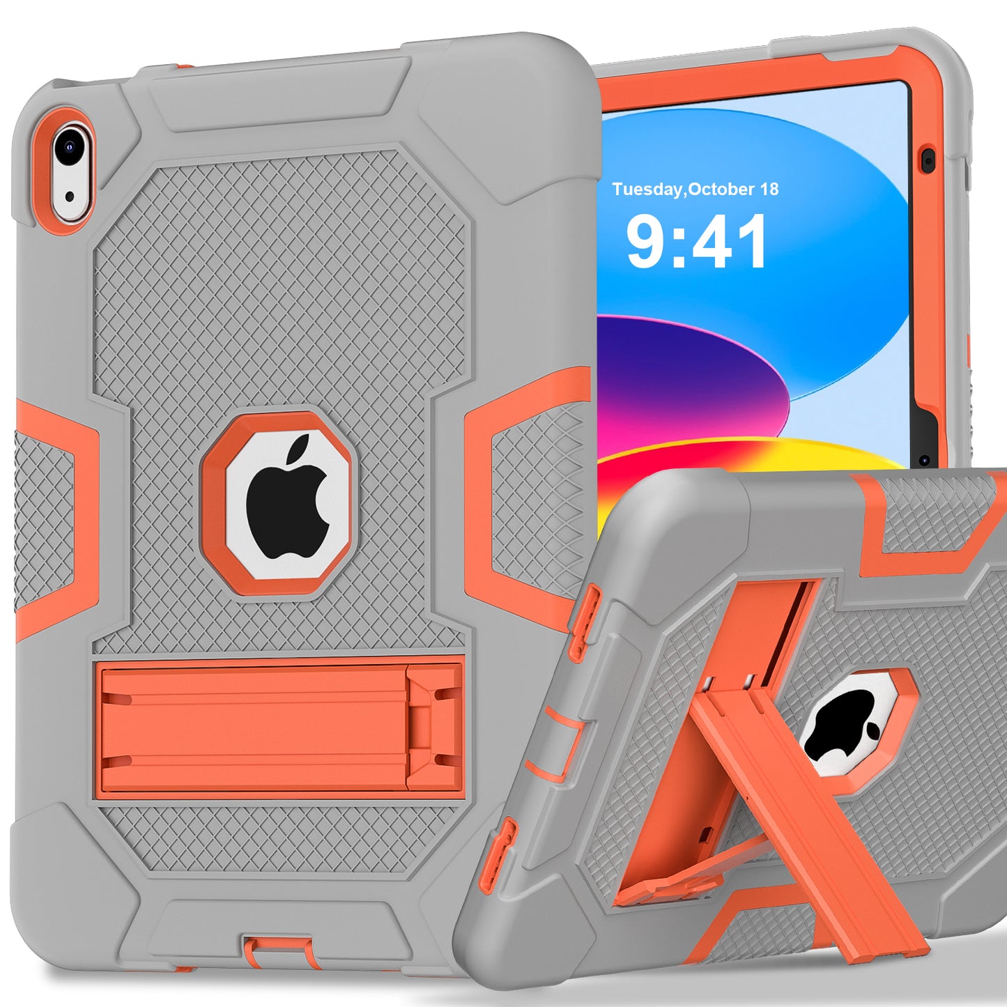 Molandi Contrasting iPad 10 Shockproof Case Stand Triple Full Protection