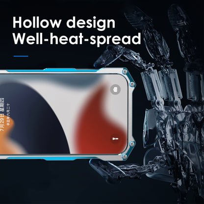 Gundam Hollow iPhone 14 Pro Max Cover Aluminum Zinc Alloy Anti-fall Nano Scratch