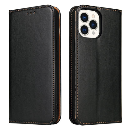 PU Leather iPhone 14 Pro Flip Case Wallet Stand Texture Deluxe