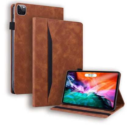 Business Stitching iPad Pro 11 (2022) Leather Case Homochromatic Retro Wallet Stand