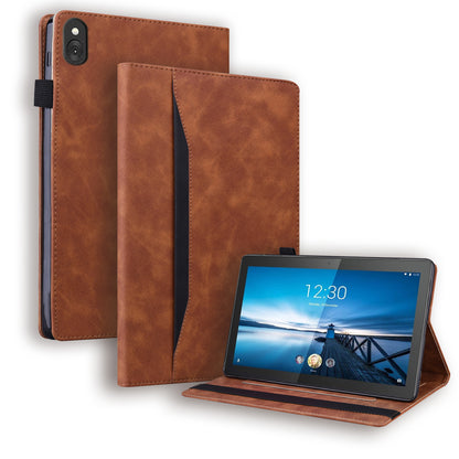 Business Stitching Lenovo Tab M10 FHD REL (2019) Leather Case Retro Wallet Stand