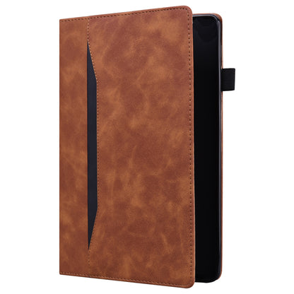 Business Stitching Kindle Fire HD10 (2019) Leather Case Retro Wallet Stand