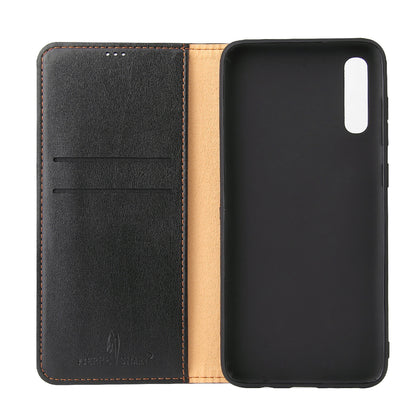 PU Leather Galaxy A70 Flip Case Wallet Stand Texture Deluxe