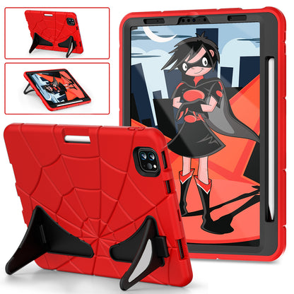 Spider Eye iPad Air 4 Shockproof Case Silicone PC Case Kids Safe Built-in Kickstand