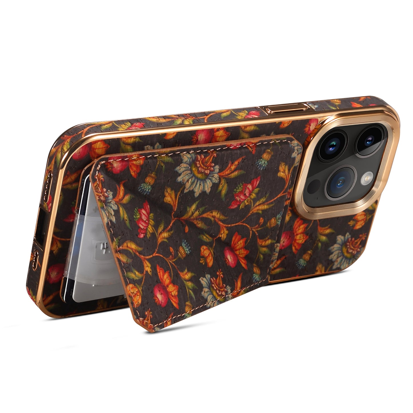 Moslem Flowers Wood iPhone 13 Transformers Cover Verticle Horizontal Kickstand