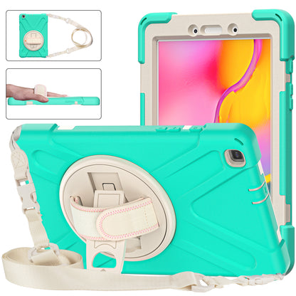 Pirate King Galaxy Tab A 8.0 (2019) Case 360 Rotating Stand Shoulder Strap