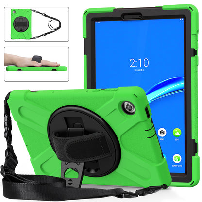 Pirate King Lenovo Tab M10 HD (2020) Case 360 Rotating Stand Holder Shoulder Strap