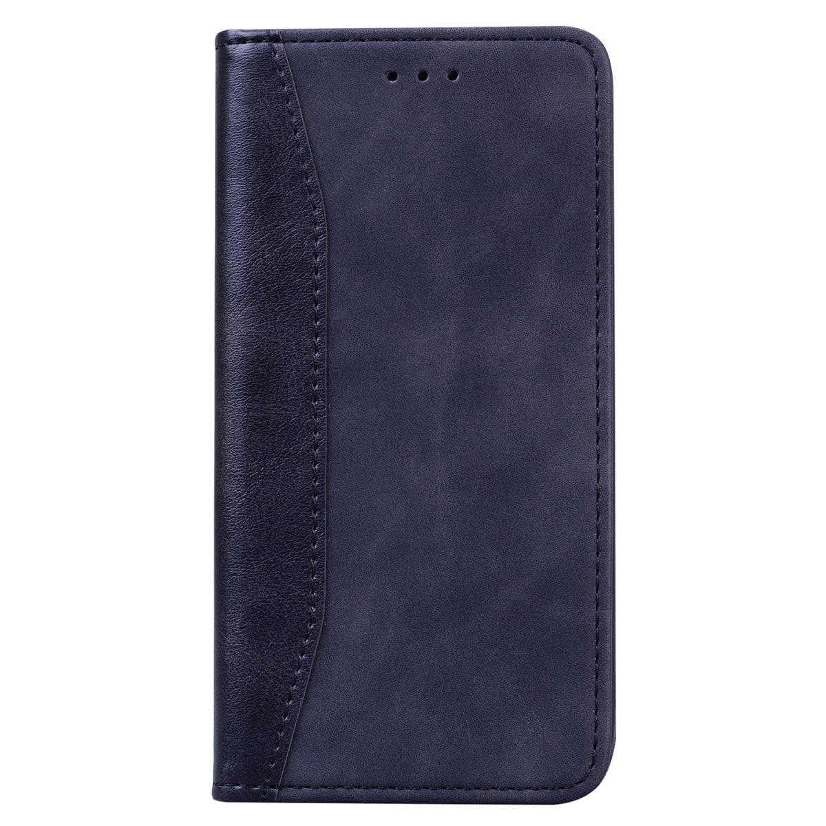 Business Stitching iPhone 11 Pro Max Leather Case Homochromatic Retro Wallet Stand