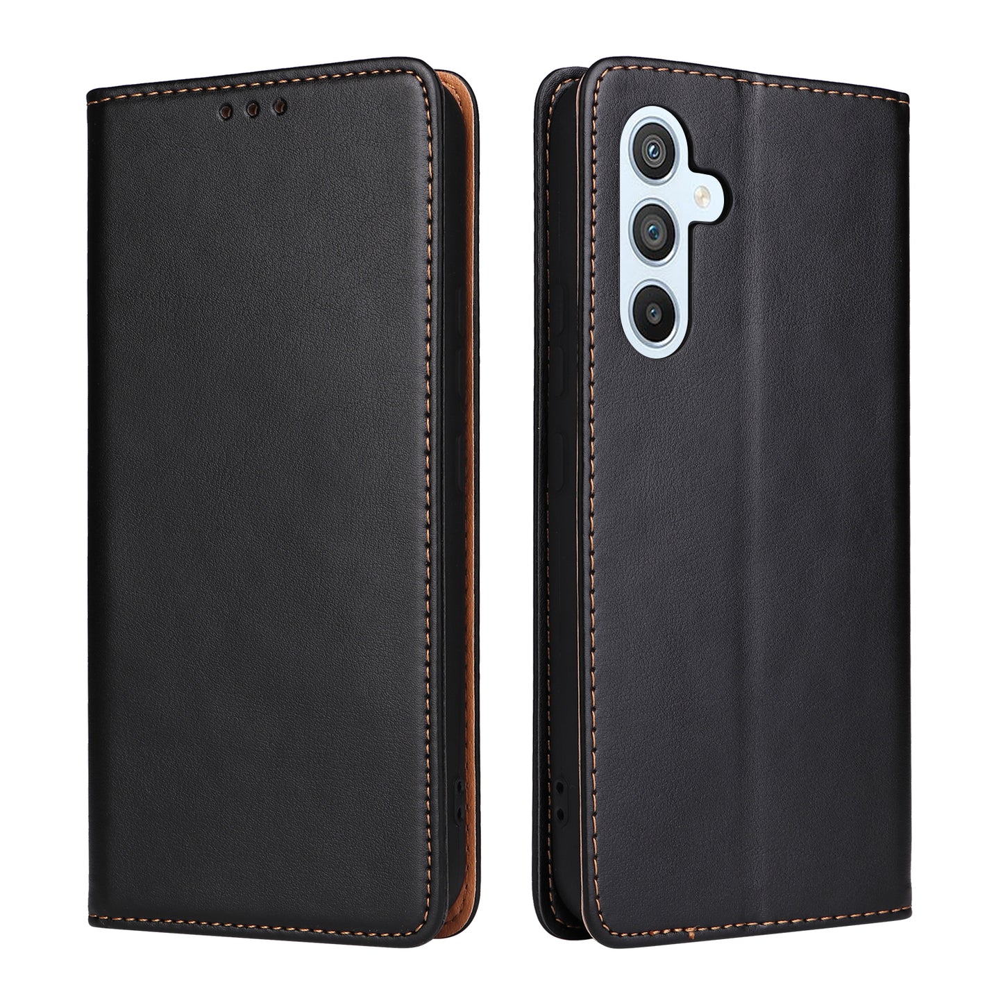 PU Leather Galaxy S23 FE Flip Case Wallet Stand Texture Deluxe