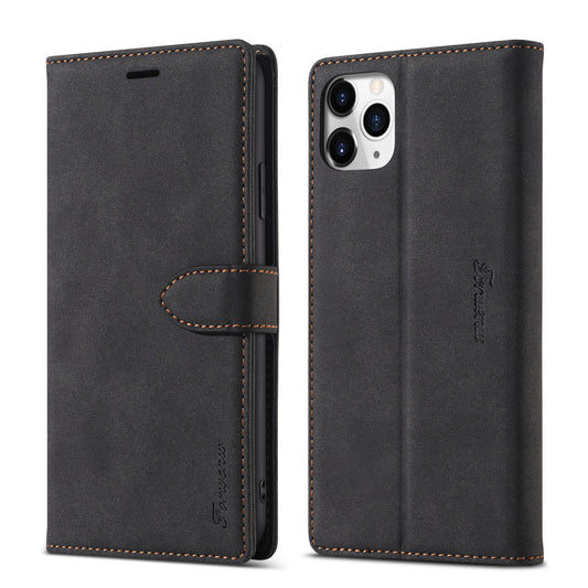 Gentry Slim iPhone 11 Pro Max Leather Case Book Stand Wallet Buckle