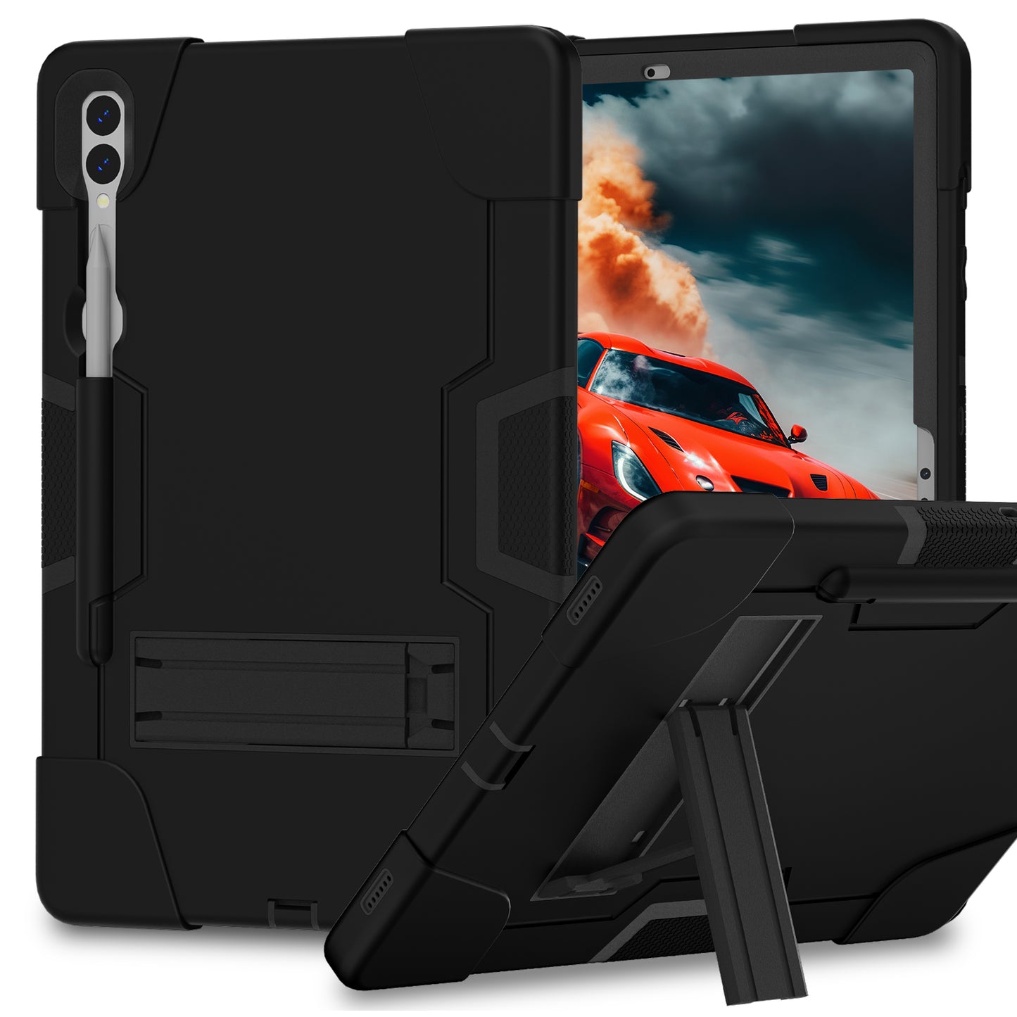 Contrast Armor Galaxy Tab S9+ Shockproof Case Silicone PC Full Protection