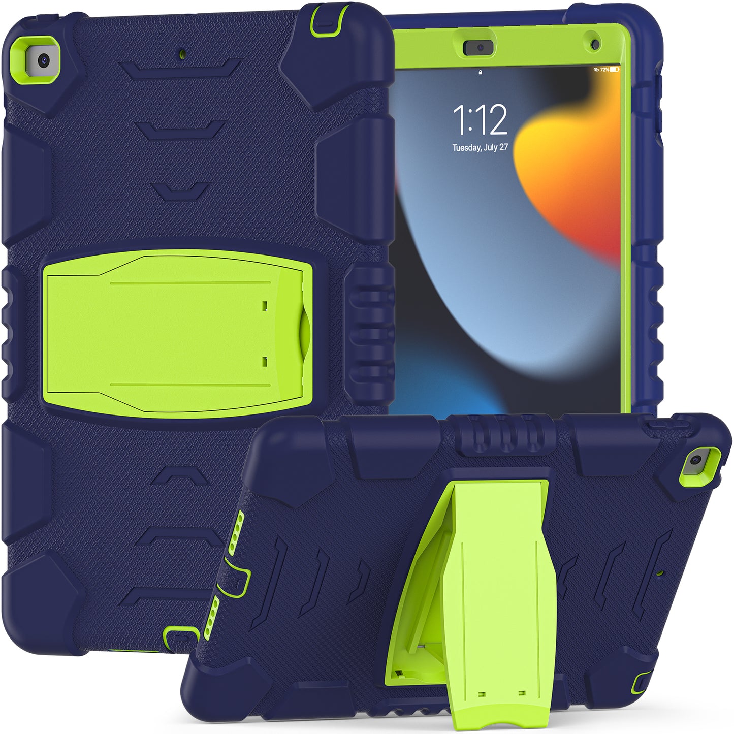 Gorilla King Kong iPad 9 Case Full Body Triple Protection Folding Stand