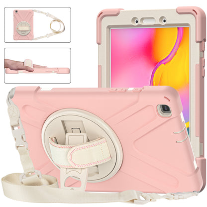 Pirate King Galaxy Tab A 8.0 (2019) Case 360 Rotating Stand Shoulder Strap