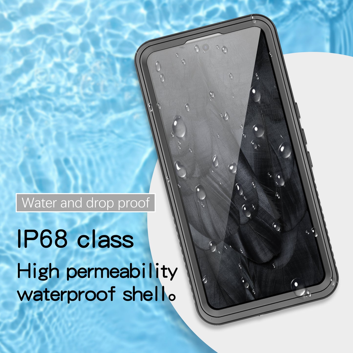 Twill Swimming IP68 Google Pixel 8 Pro Waterproof Case Bumper Combo Armor Protection