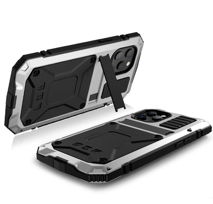 Metal Vajra iPhone 12 Case Shockproof Stand Strap Outdoor Sports Full Protection