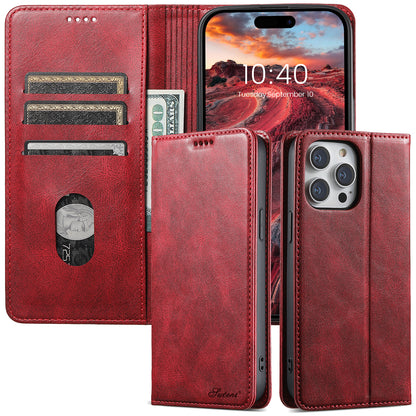 Magic Flip iPhone 13 Pro Max Leather Case RFID Anti-lost Wallet Stand Slim