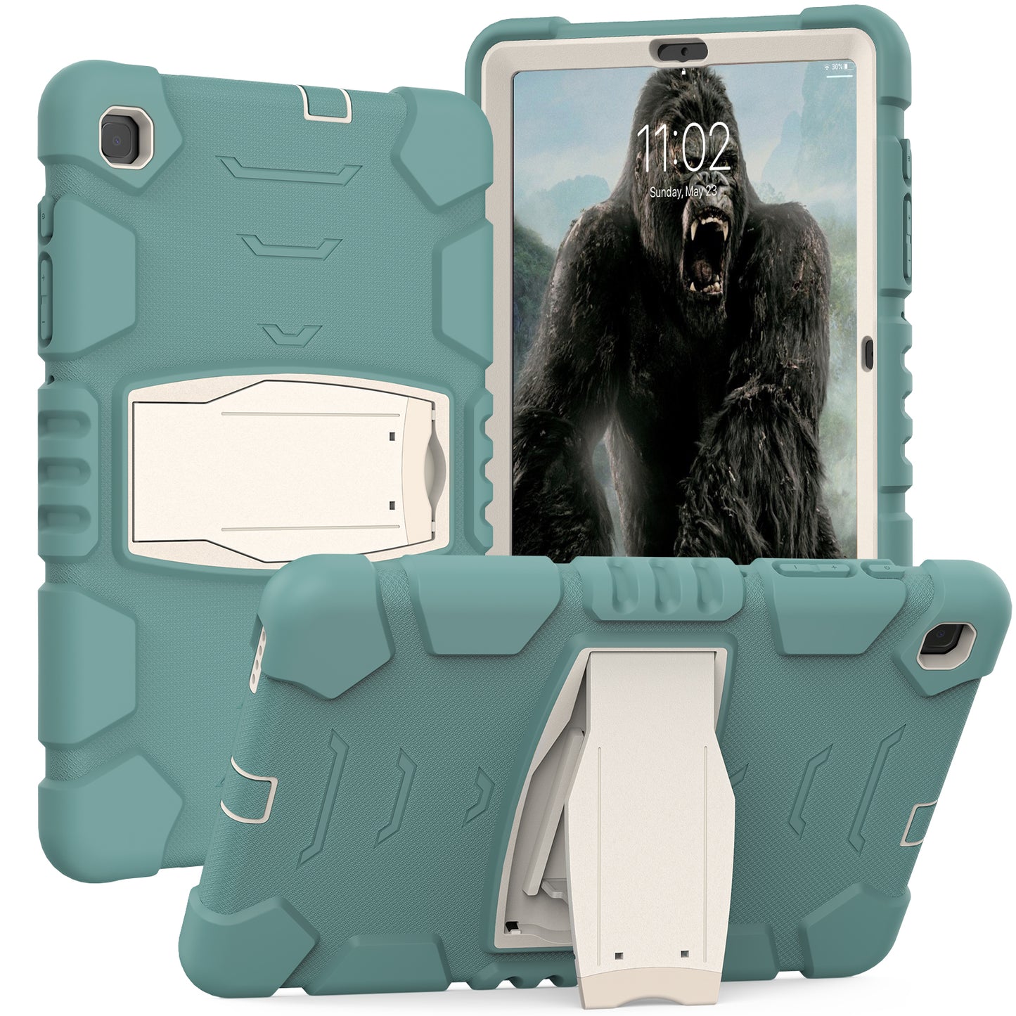 Gorilla King Kong Galaxy Tab S6 Lite Case Full Body Triple Protection Folding Stand