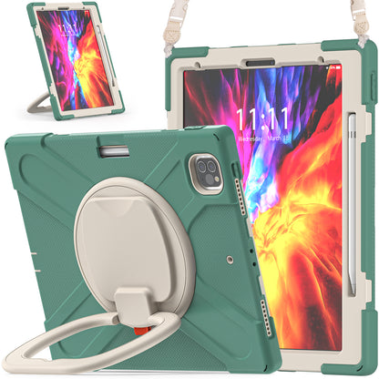 Pirate Box iPad Pro 11 (2021) Case Hook Stand Rotating with Hand Holder Shoulder Strap