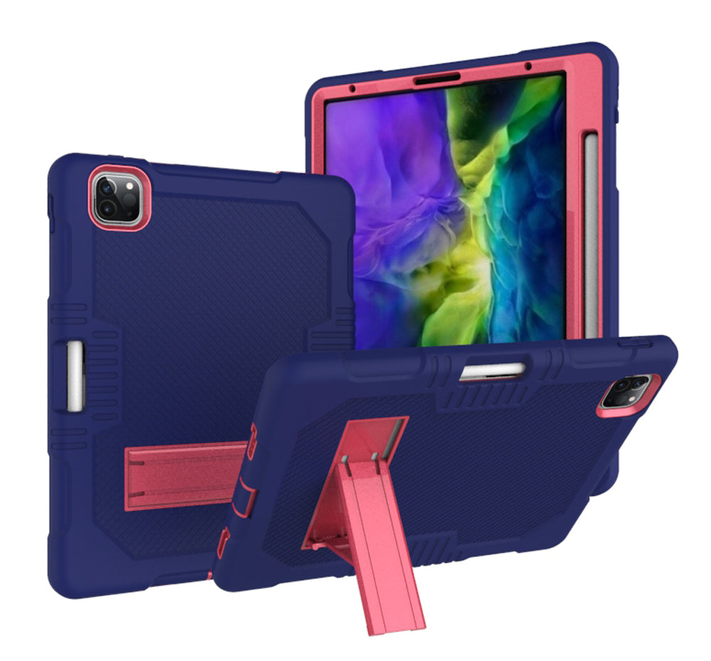 Hit Color iPad Pro 12.9 (2018) Shockproof Case Combo Silicone PC Rugged Stand