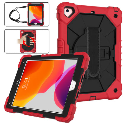 Rugged Rotating iPad 5 Shockproof Case Shoulder Strap Hand Holder 3 in 1 Stand