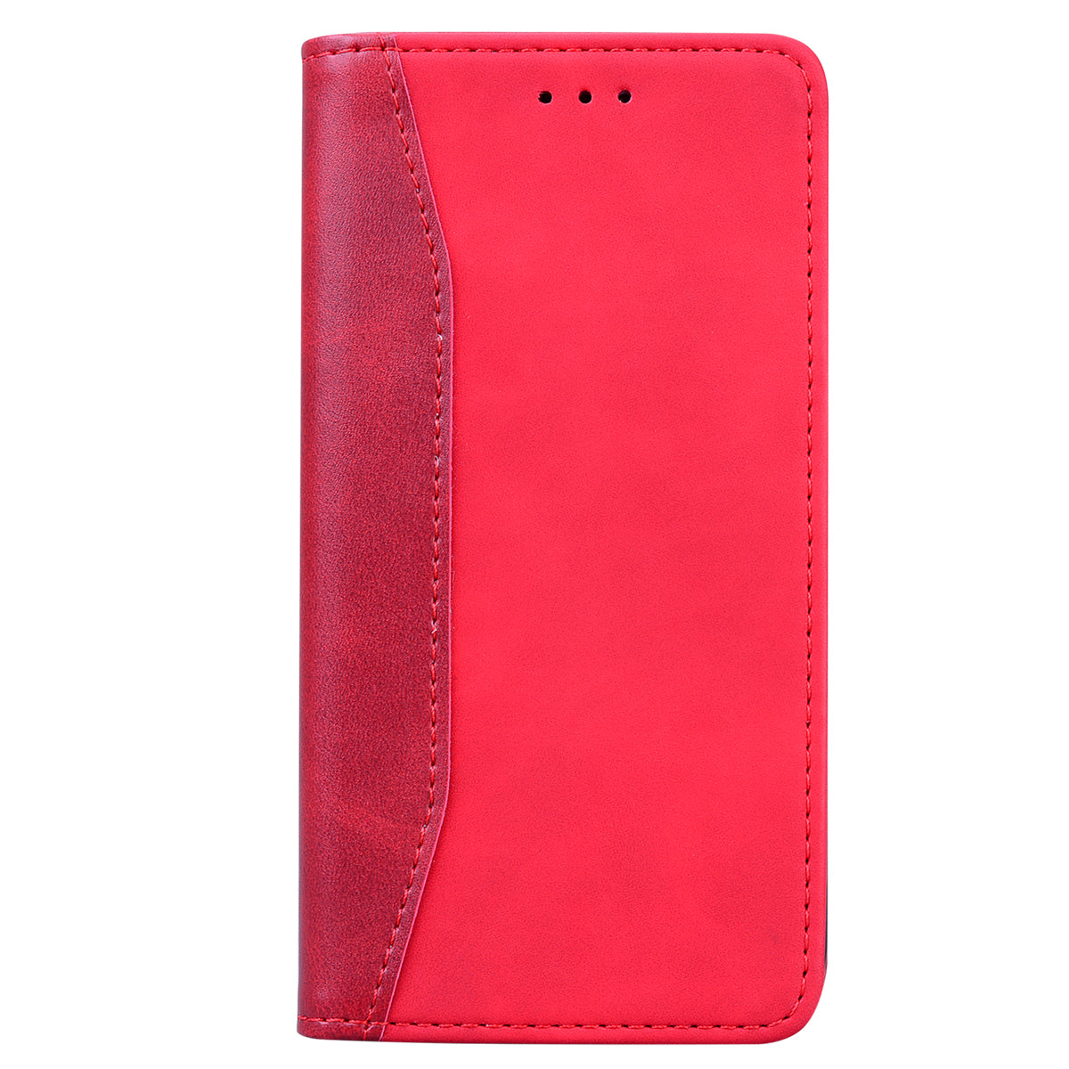 Business Stitching Galaxy A52 Leather Case Homochromatic Retro Wallet Stand