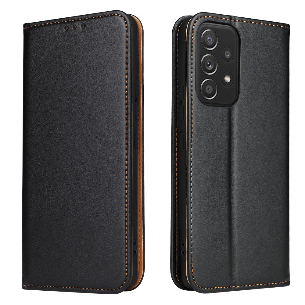 PU Leather Galaxy A53 Flip Case Wallet Stand Texture Deluxe