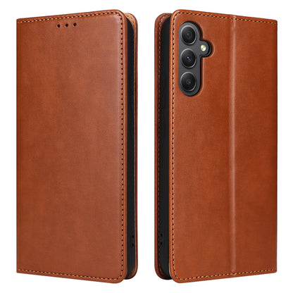 PU Leather Galaxy A34 Flip Case Wallet Stand Texture Deluxe