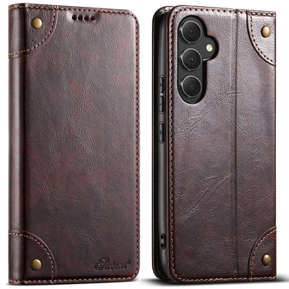 Baroque Galaxy A04e Leather Case Magtic Flip Wallet Stand Business RFID