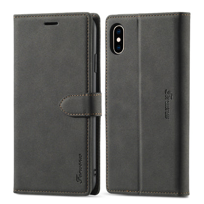 Gentry Slim iPhone Xs Max Leather Case Book Stand Wallet Buckle