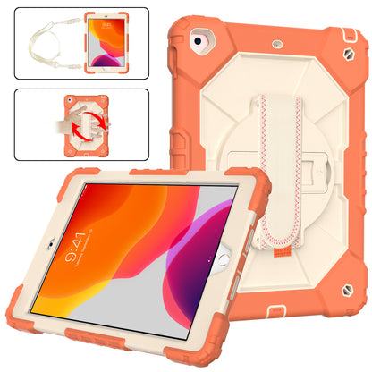 Rugged Rotating iPad 9 Shockproof Case Shoulder Strap Hand Holder 3 in 1 Stand