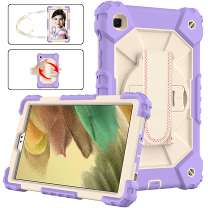 Rugged Rotating Galaxy Tab A7 Lite Shockproof Case Shoulder Strap Hand Holder