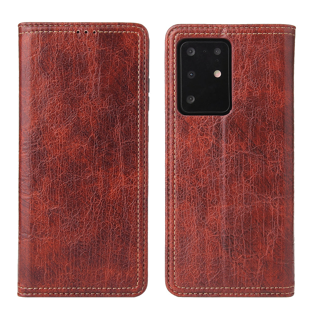 Artificial Tree Leather Galaxy S20+ Case Retro Wallet Stand Deluxe