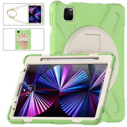 Pirate King iPad Pro 11 (2022) Case 360 Rotating Stand with Hand Holder Shoulder Strap